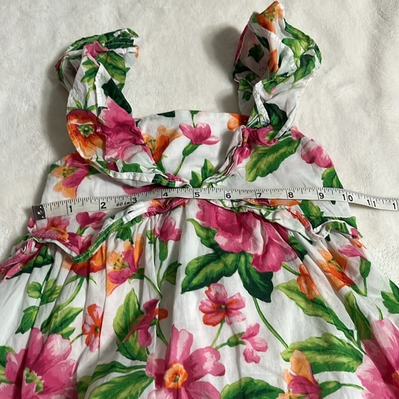 Janie and Jack Pink and Green Floral Dress - Picture 7 of 8